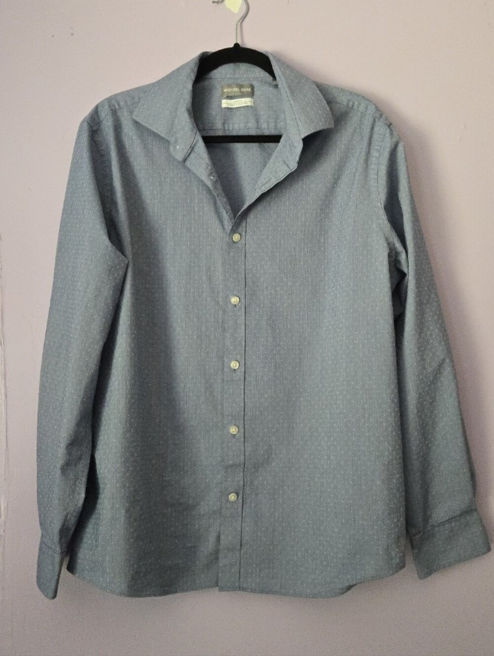 Michael Kors XL Men's Light Blue Dress Shirt